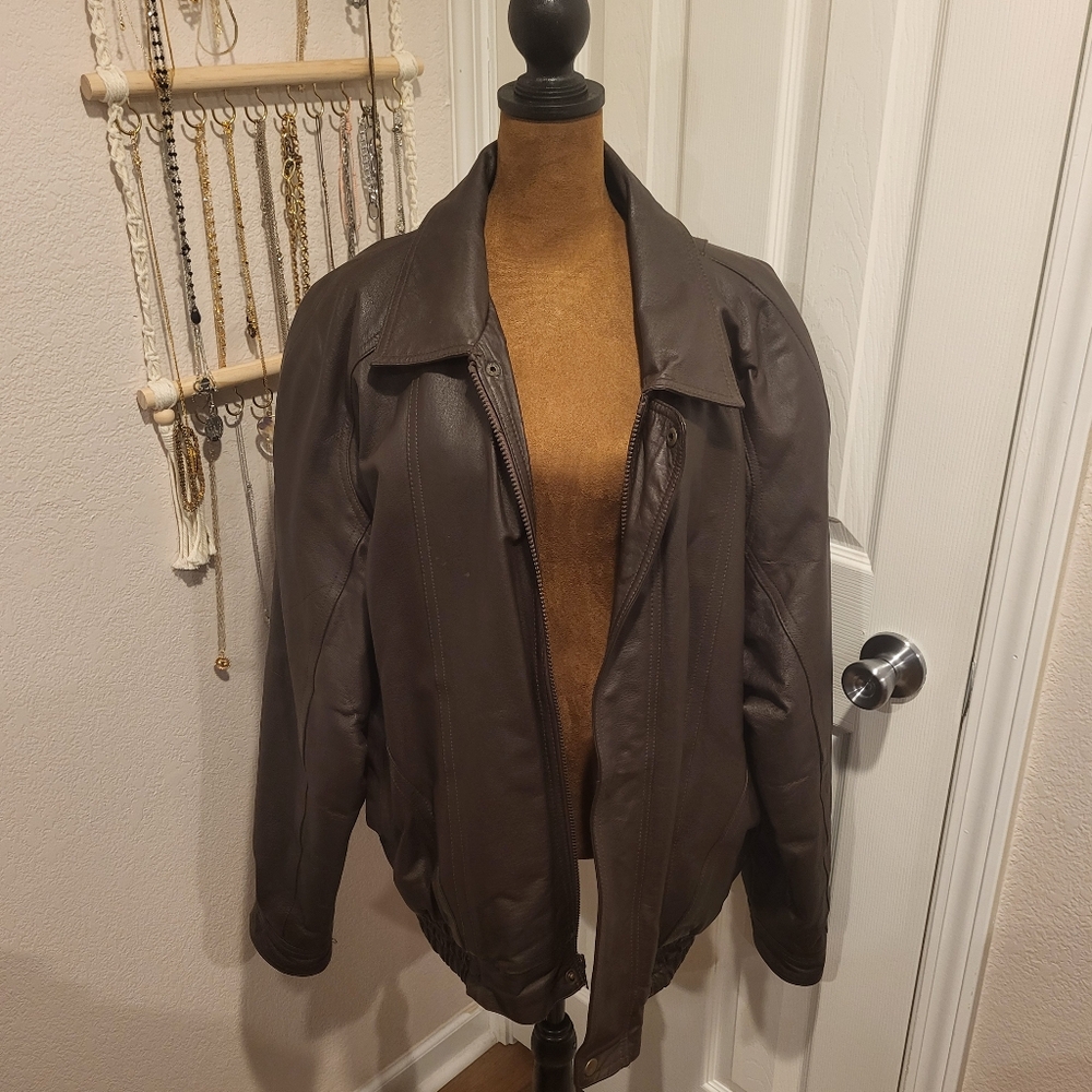 Pierre Cardin Brown Leather Jacket
